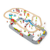 City Road and Railway Set by Bigjigs Toys US