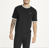 Brooklyn Laundry Men's Contrast Color Embroidery Ringer Tee