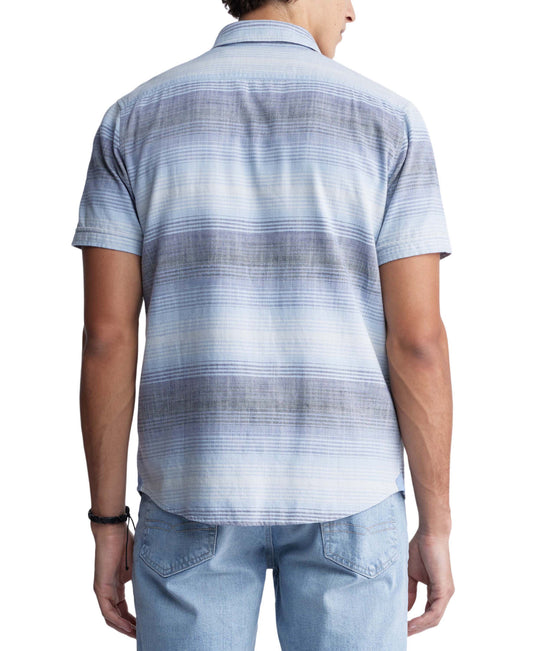 Siboa Men's Short Sleeve Striped Shirt