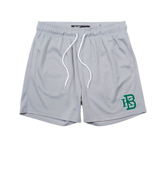 Brooklyn Embroidered Patch Mesh Short Quarry