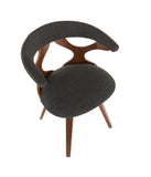 Gardenia Chair Walnut & Charcoal