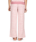 Women's Soft and Cozy Allover Leopard Print Lounge Pants Pink