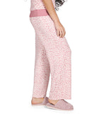 Women's Soft and Cozy Allover Leopard Print Lounge Pants Pink