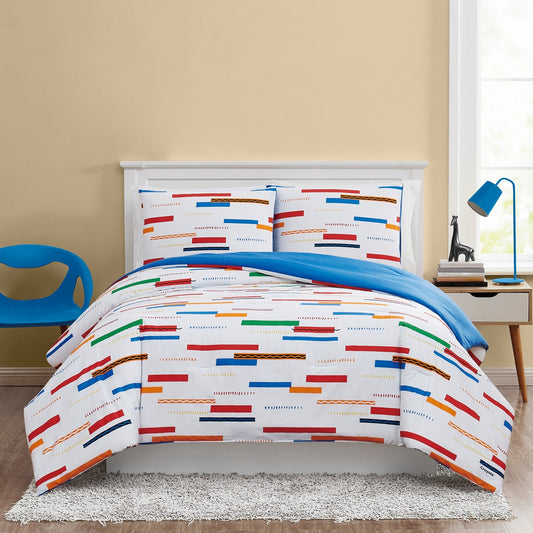 Serpentine Stripe Comforter Set