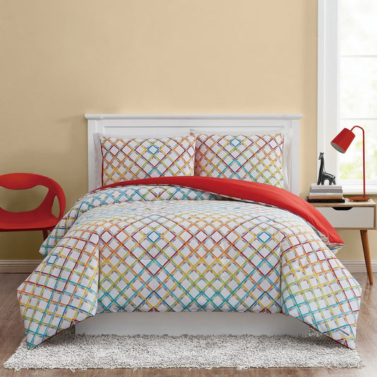 Happy Plaid Comforter Set