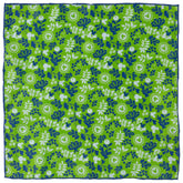 Mickey Floral Green Pocket Square