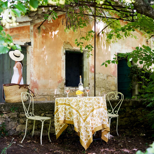 Granada Mustard Tablecloth
