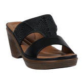 Women's Everi Black Wedge Sandals