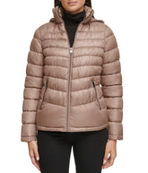 Hooded Packable Jacket W Contrast Lining