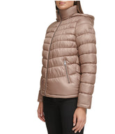 Hooded Packable Jacket W Contrast Lining