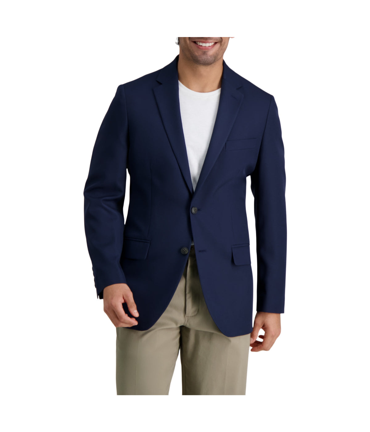 Haggar The Active Series Classic Fit Gabardine Sportcoat Indigo - Indigo Bonton Haggar The Active Series Classic Fit Gabardine Sportcoat Indigo - Indigo Bonton