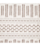 Rhea Cotton Jacquard Shower Curtain Ivory/Charcoal