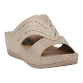 Women's Johanna Gold Embellished Wedge Sandals