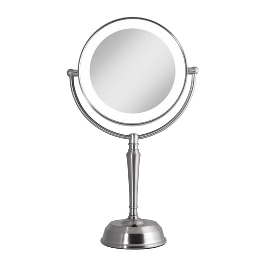Makeup Mirror with Light and 10X/1X Magnification, USB Charging Port