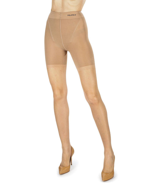 Women's Thins Ultra Transparent Essential Longline Toner Control Top LUXE Pantyhose Au Naturel