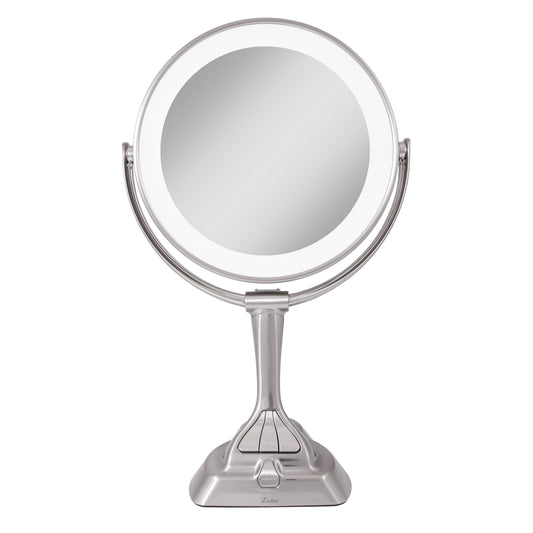Lighted Makeup Mirror with 10X/1X Magnification & Smart Dim