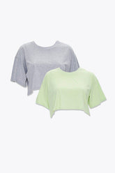 Plus Size Cotton Crew Tee Set