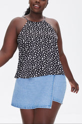 Plus Size Spotted Cami