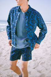 Tropical Floral Print Jacket