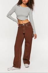 High-Rise Carpenter Dad Jeans