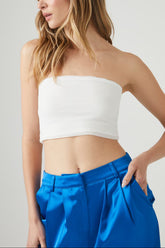 Rib-Knit Cropped Tube Top