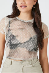 Mesh Graphic Baby Tee