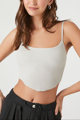 Sweater-Knit Cropped Cami