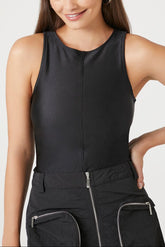 Seamed Sleeveless Bodysuit