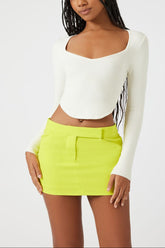 Sweater-Knit Crop Top