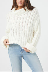 Turtleneck Cropped Sweater