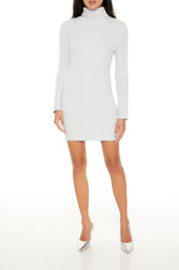 Turtleneck Mini Sweater Dress
