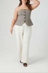Plus Size High-Rise Straight Pants
