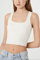Sweater-Knit Cutout Tank Top