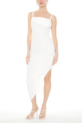 Asymmetrical Cami Midi Dress