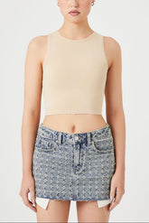 Mineral Wash Crop Top