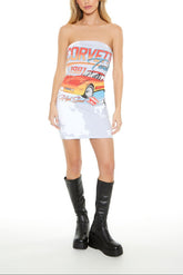 Corvette Graphic Tube Mini Dress