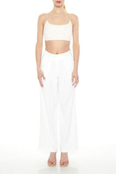 Mid-Rise Straight Pants