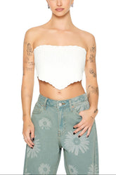 Crochet Sweater-Knit Tube Top