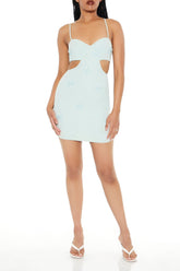 Flower Cutout Mini Dress