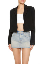 Cropped Double-Breasted Blazer