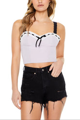 Sweetheart Bow Crop Top