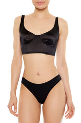 Satin Hook-and-Eye Bra