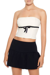Bow Cropped Tube Top
