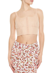 Hook-&-Eye Corset Crop Top
