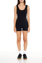 Fitted Scoop-Neck Tank Romper