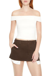 Off-the-Shoulder Fitted Top