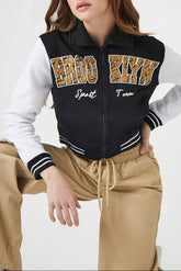 Brooklyn Zip-Up Bomber Jacket