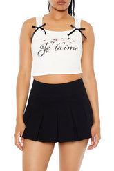 Je Taime Cropped Tank Top