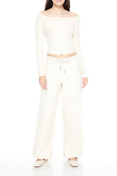 Satin Mid-Rise Wide-Leg Pants