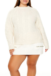 Plus Size Tie-Back Bow Sweater